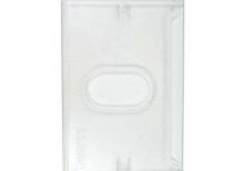 Portagafetes vertical de plástico rígido