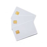 Tarjeta con chip de contacto de memoria, microprocesador o dual.