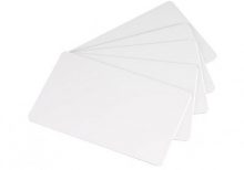 Tarjetas de PVC blanco